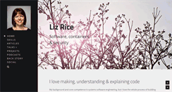 Desktop Screenshot of lizrice.com